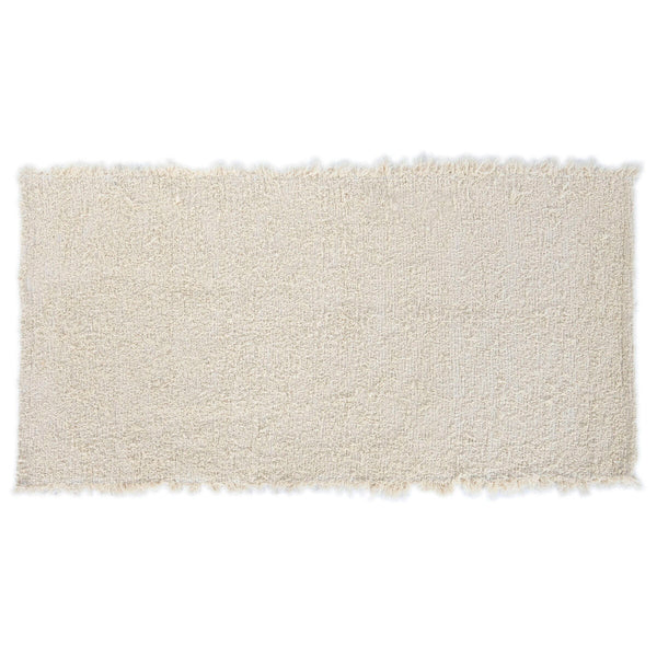Teppich weiß beige 70 x 120 cm