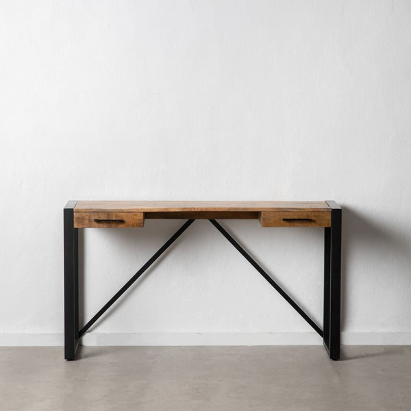 Schreibtisch 140 x 40 x 78 cm Holz Eisen