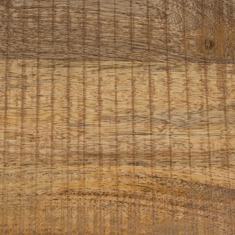 Regal MANGO  natürlich Schwarz Holz Eisen 90 x 120 cm