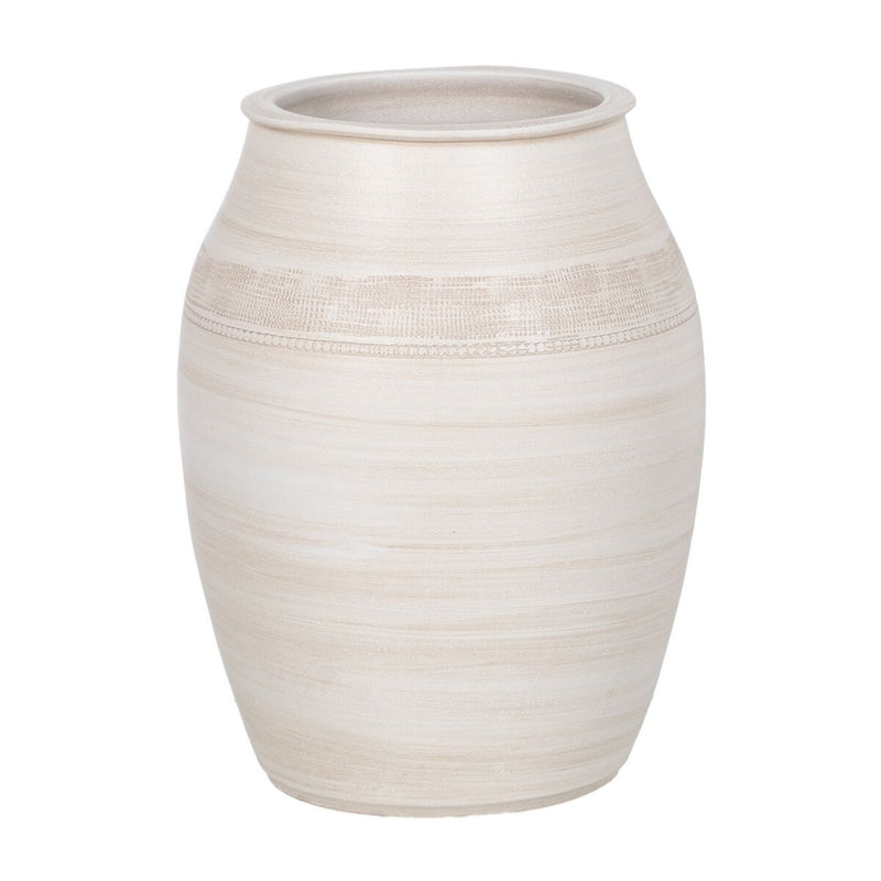Vase Creme Keramik 40 cm