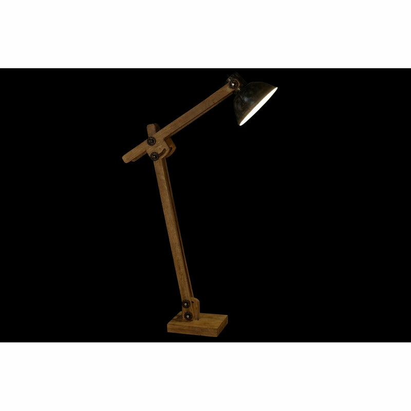 Stehlampe 153 cm natürlich Schwarz Metall Holz