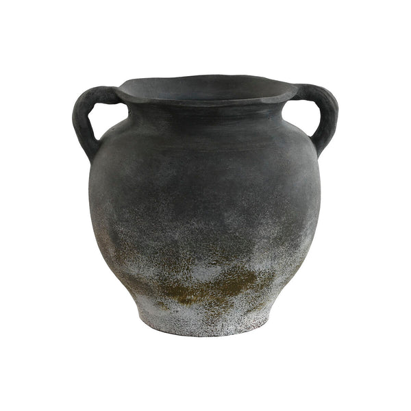 Vase Grau Terrakotta Orientalisch 27 cm