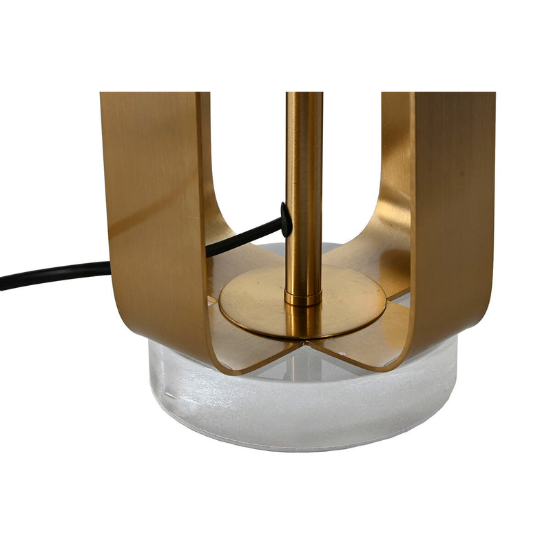 Tischlampe Weiß Gold Eisen 78 cm