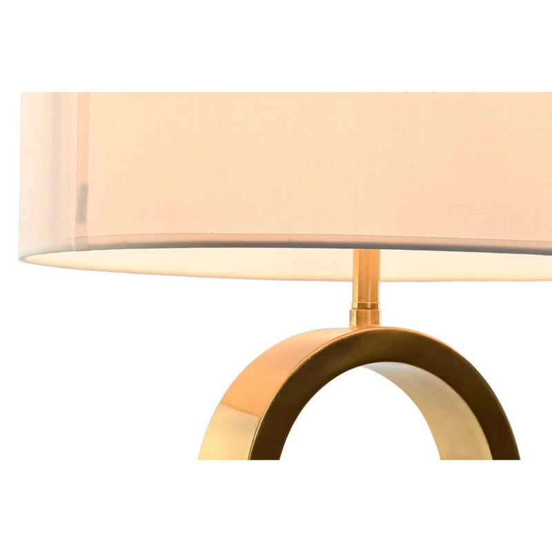 Tischlampe Weiß Gold Marmor Eisen 70 cm