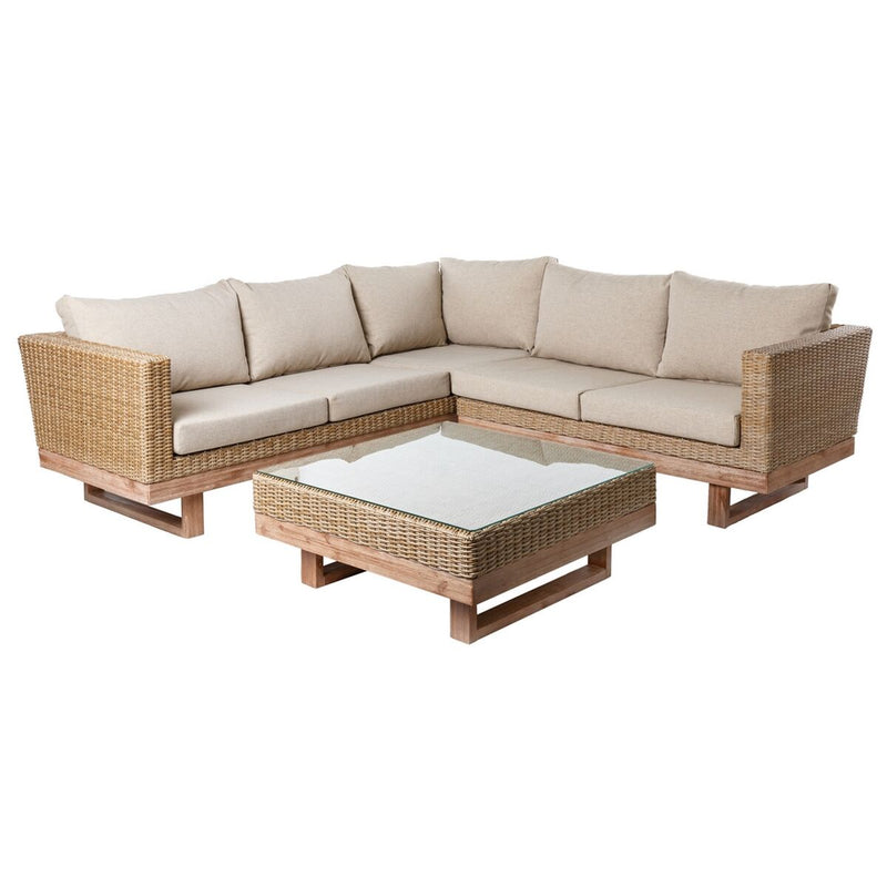 Gartenbank Modular Holz Rattan 89 cm