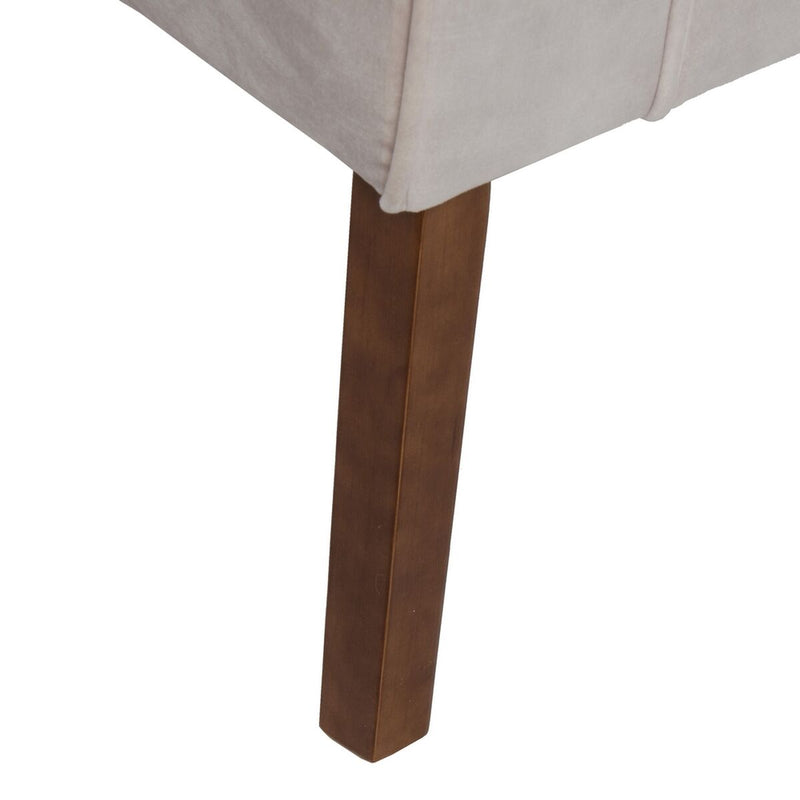 Sessel 88 cm Polyester Beige Holz