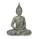 Deko-Figur Grau Buddha Harz 40 cm