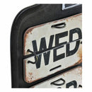 Tisch-Kalender Metall 42 x 27 cm Schwarz Weiß