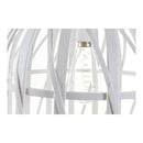 Hängelampe Naturfaser Weiß (30.5 x 40.5 cm)