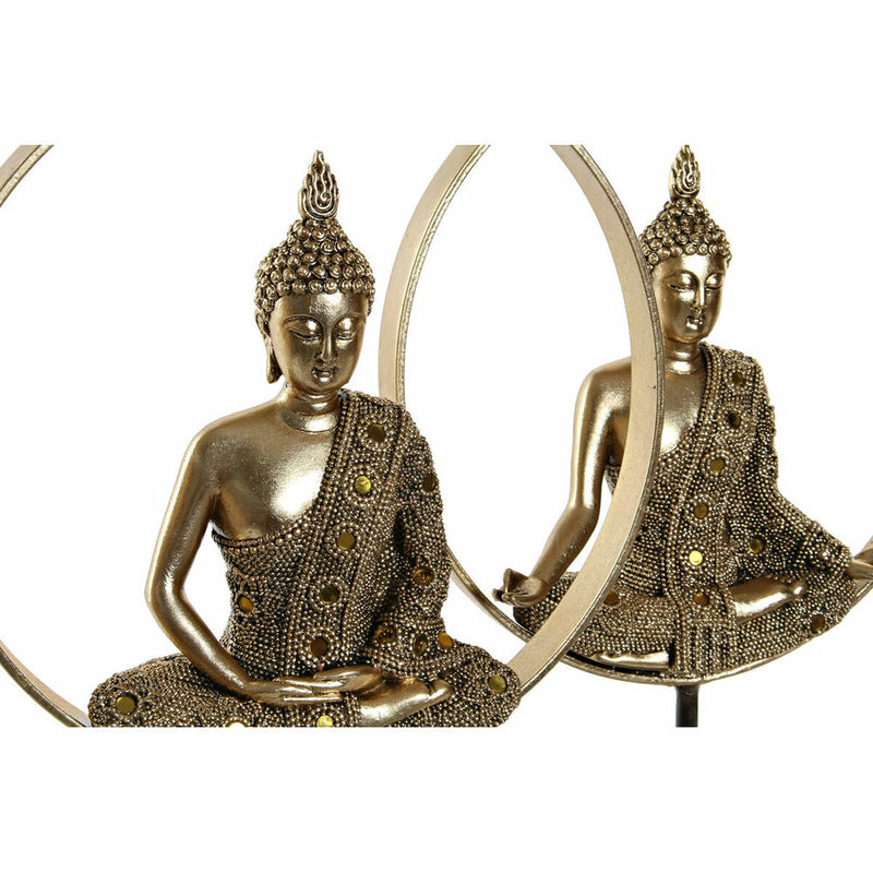 Dekofigur Metall Buddha Harz (40 cm)