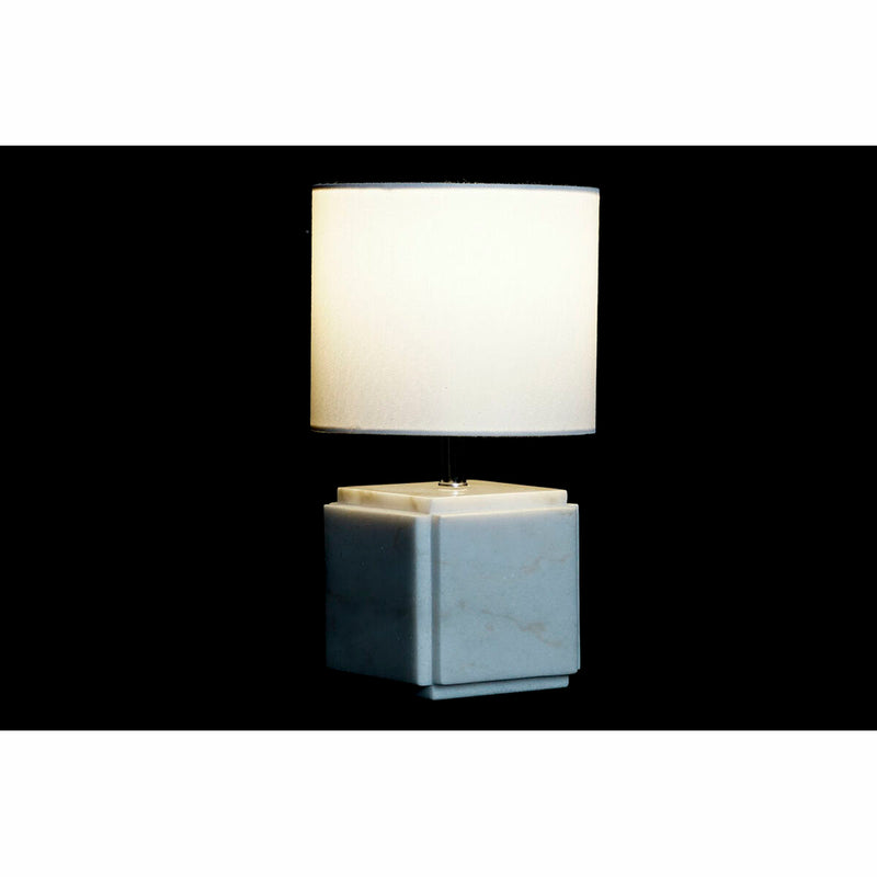 Tischlampe Weiß Polyester Marmor (34 cm)