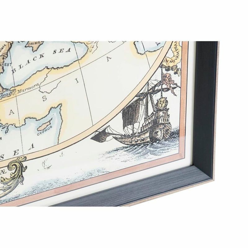 Bild Weltkarte 84 x 64 cm