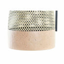 Gessora Vase Schwarz Metall Braun 39 cm