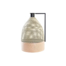 Gessora Vase Schwarz Metall Braun 39 cm