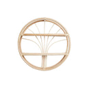 Wand-Regal natürlich Rattan 60 x 60 cm