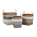 Korb Set Baumwolle Bambus Boho (57 cm)