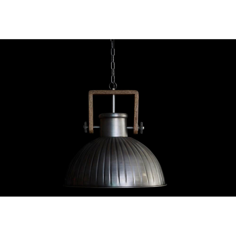 Deckenlampe Silberfarben Eisen Mango-Holz (41 cm)