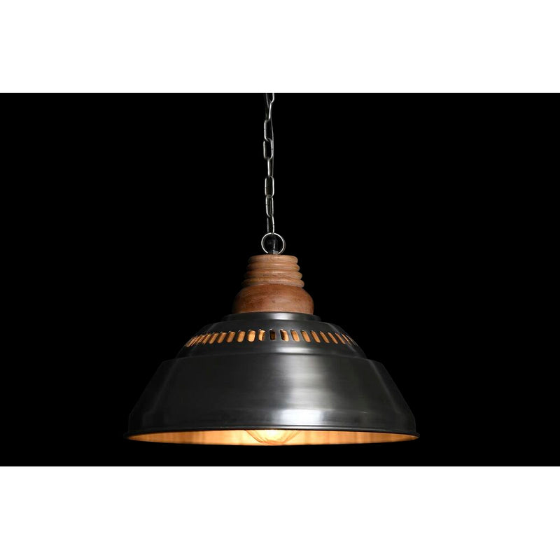 Deckenlampe Silberfarben Braun Eisen Mango-Holz (43 cm)