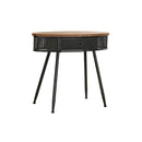 Konsole Tanne Schwarz Metall Braun (90,5 cm)