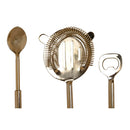 Cocktail Set 5 Silberfarben Gold Edelstahl Marmor