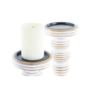 Kerzenständer Set Eisen Mango-Holz (53 cm)