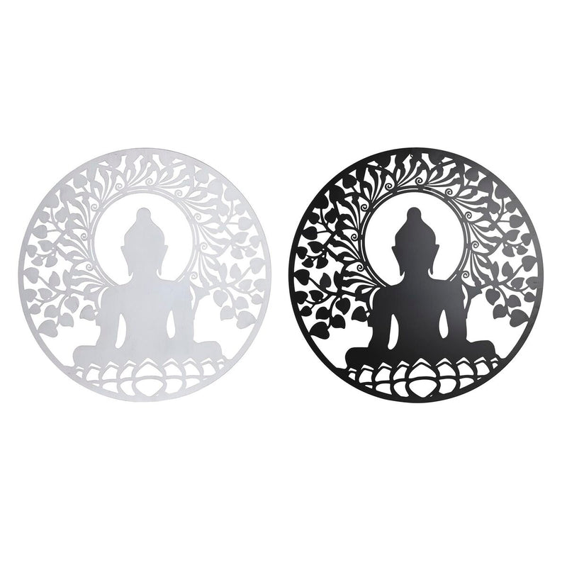 Wanddeko Wandobjekt Set Metall Buddha 60 cm