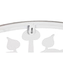 Wanddekoration Schwarz Metall Buddha Weiß Orientalisch (100 x 100 cm)