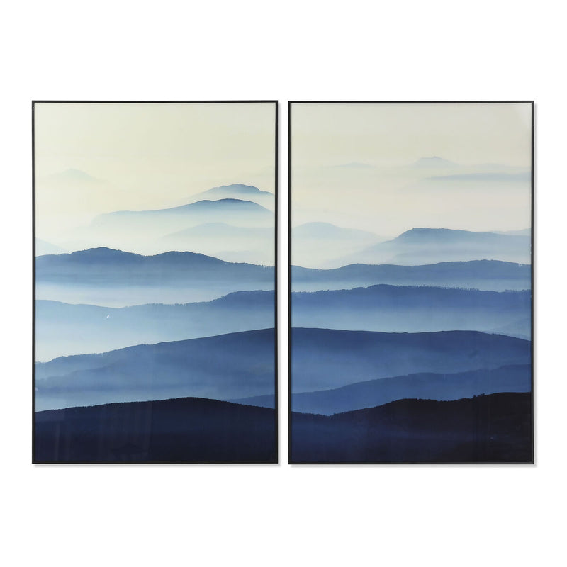 Bild Blau 80 x 120 cm Berge
