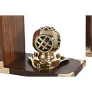 Cyrla Buchstütze Vintage Messing 30 cm