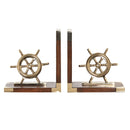 Melori Buchstütze Messing Ruder 30 cm