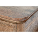 Konsole natürlich Schwarz Metall Mango-Holz