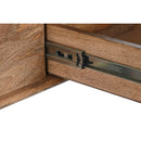 Konsole natürlich Schwarz Metall Mango-Holz