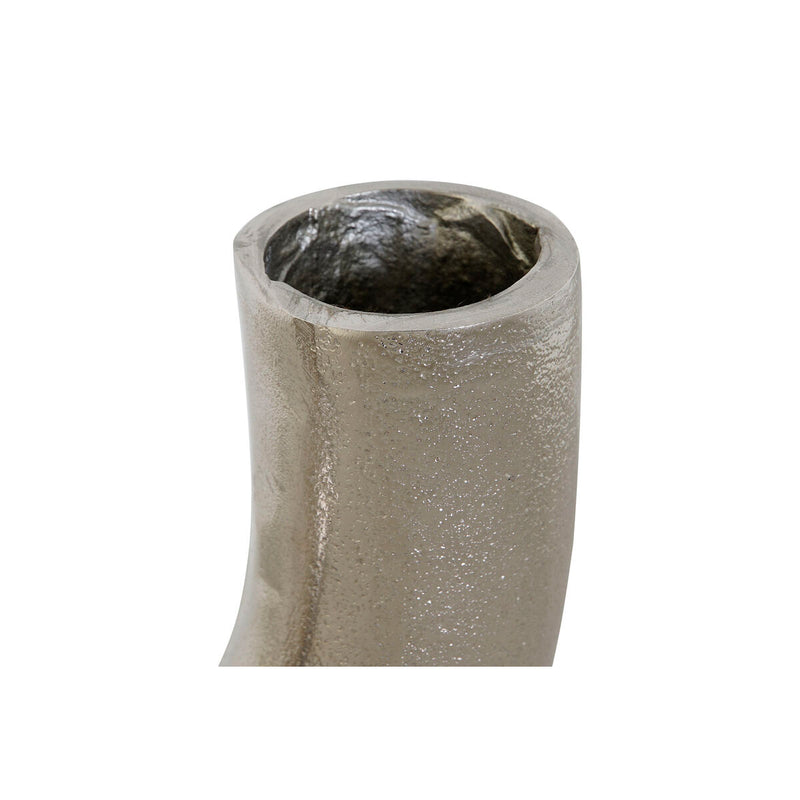 Refu Vase Silberfarben Aluminium 19 cm