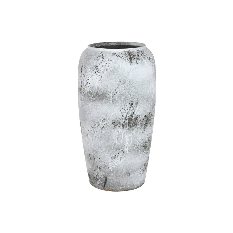 Ubalda Vase Weiß Schwarz Keramik 70 cm