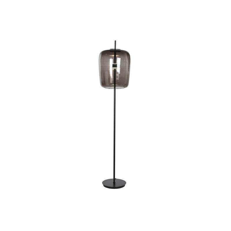 Stehlampe Schwarz Grau Metall Kristall (168 cm)