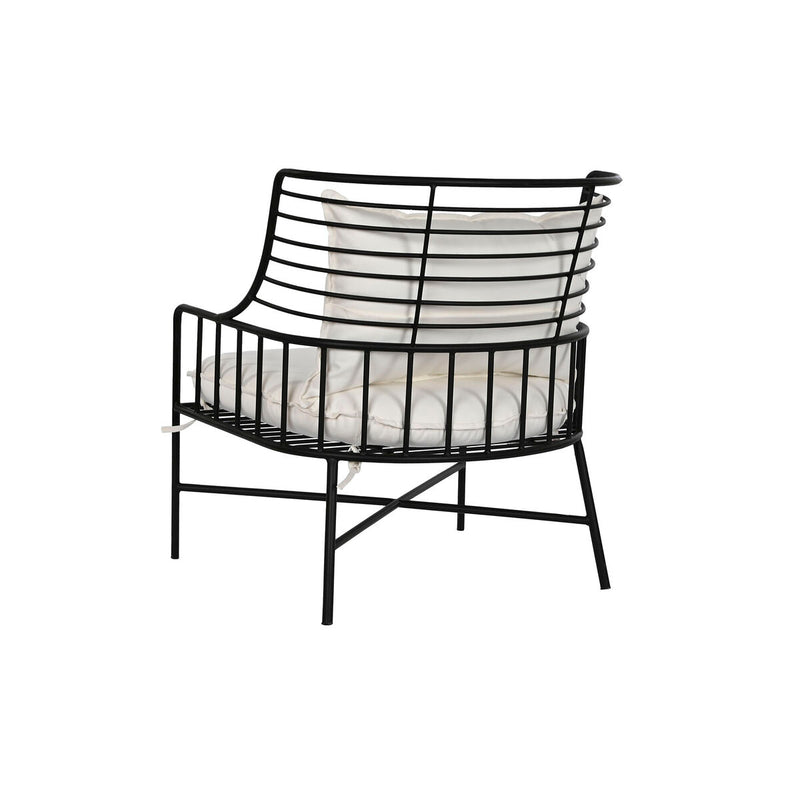 Stuhl Weiß Schwarz Metall 79 cm