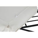 Hocker Weiß Schwarz Metall Urban 75 cm