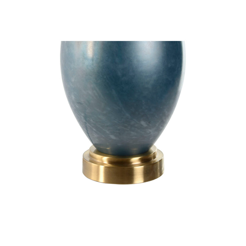 Tischlampe Blau zweifarbig Kristall 84 cm