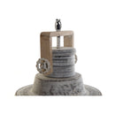 Deckenlampe Grau Holz Metall Eisen 25W (45 cm)