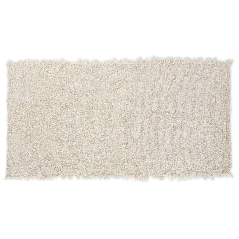 Teppich weiß beige 70 x 120 cm