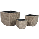 Blumentopf Set Polypropylen Rattan 40 cm