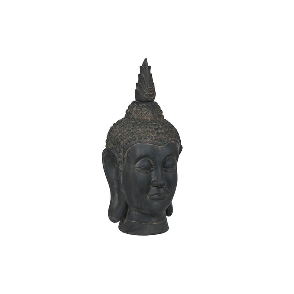 Dekofigur Dunkelgrau Buddha 56 x 55 x 112 cm