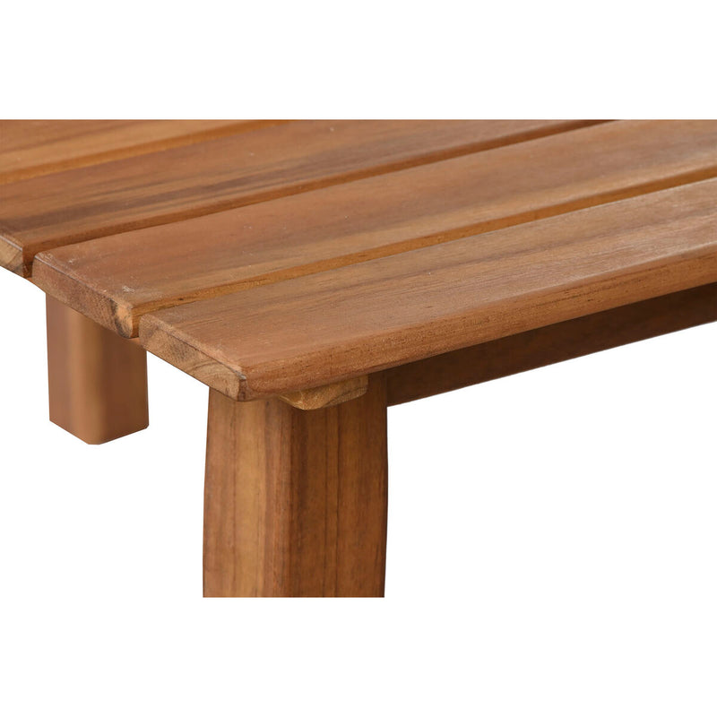 Garten Set Tisch mit 3 Sesseln Braun Grau Akazienholz 120 cm
