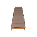 Gartenliege Braun Beige 191 cm