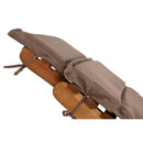 Gartenliege Braun Beige 191 cm