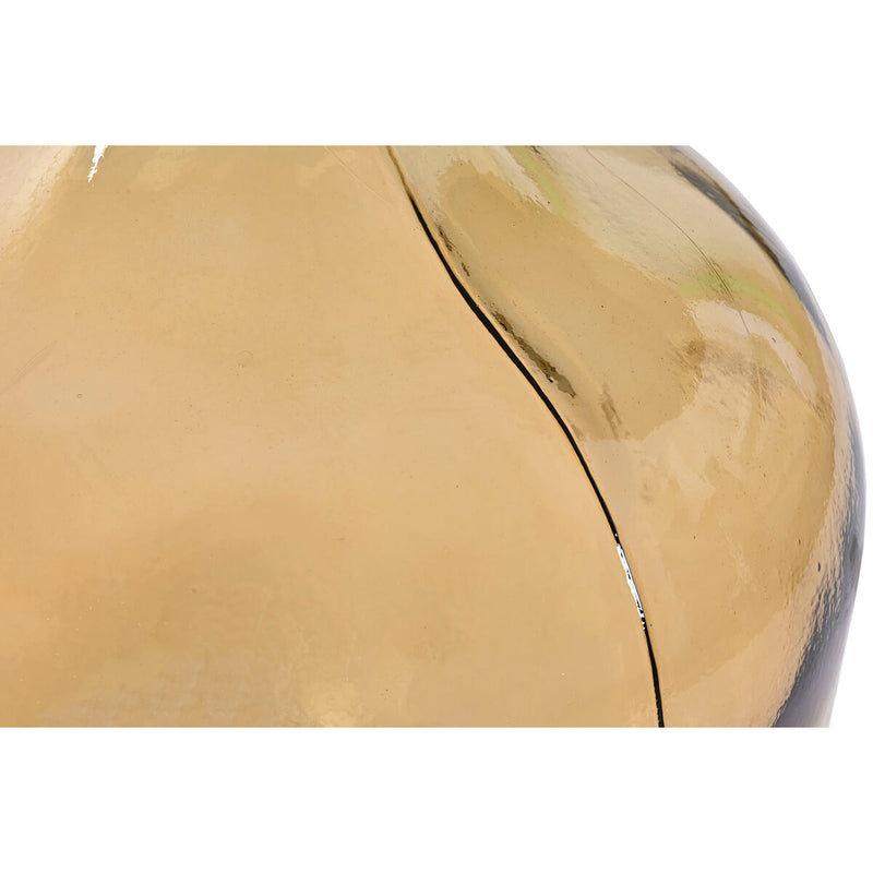 Vase Gelb Recyceltes Glas 56 cm