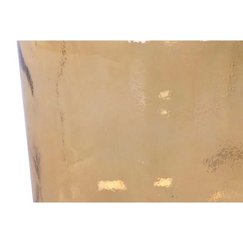 Vase Gelb Recyceltes Glas 56 cm