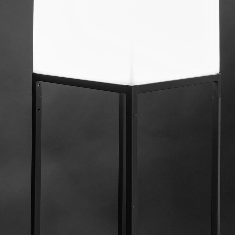 Stehlampe Block Weiß Grau Polyäthylen Stahl 155 cm