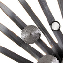 Wanddekoration 94 x 117 cm Metall Silber