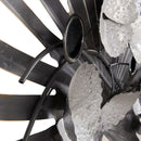 Wanddekoration 94 x 117 cm Metall Silber